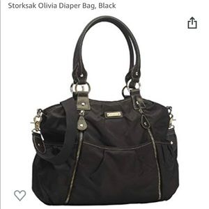 Storksak Olivia diaper Bag- Black